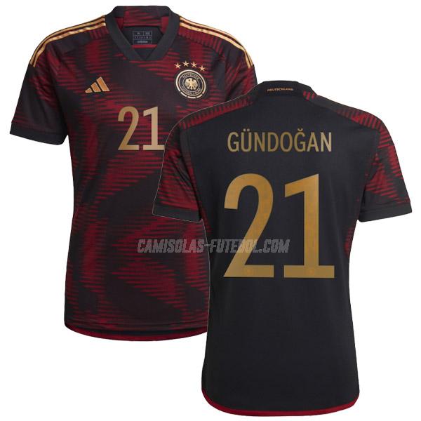 adidas camisola alemanha gündogan copa do mundo equipamento suplente 2022