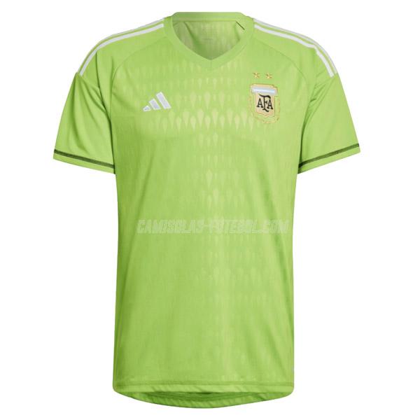 adidas camisola argentina copa do mundo guarda-redes verde 2022