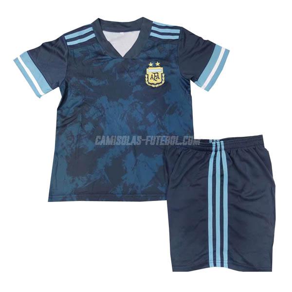 adidas camisola argentina crianças equipamento suplente 2020-21