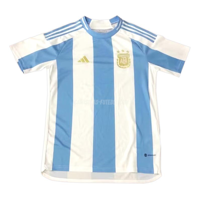 adidas camisola argentina equipamento principal 2024