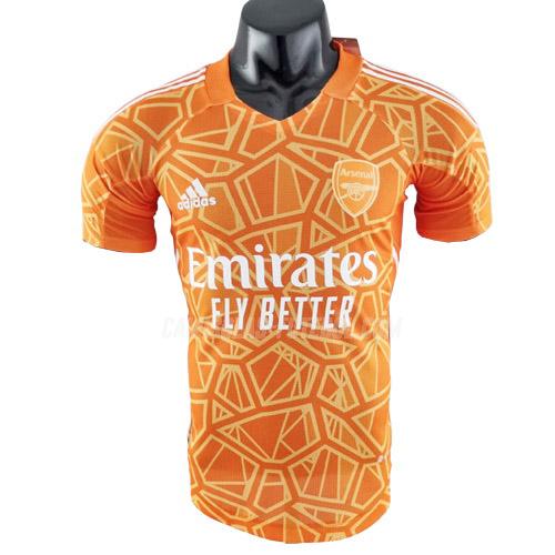 adidas camisola arsenal edição player guarda-redes laranja 2022-23
