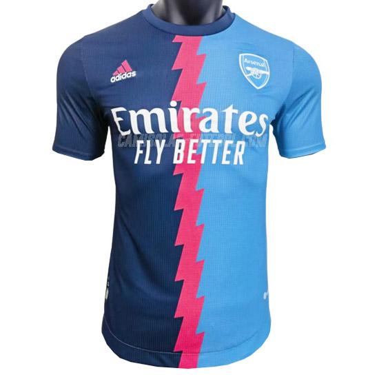 adidas camisola arsenal pre-match edição player azul 2023