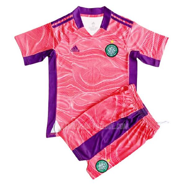 adidas camisola celtic de glasgow crianças guarda-redes rosa 2021-22