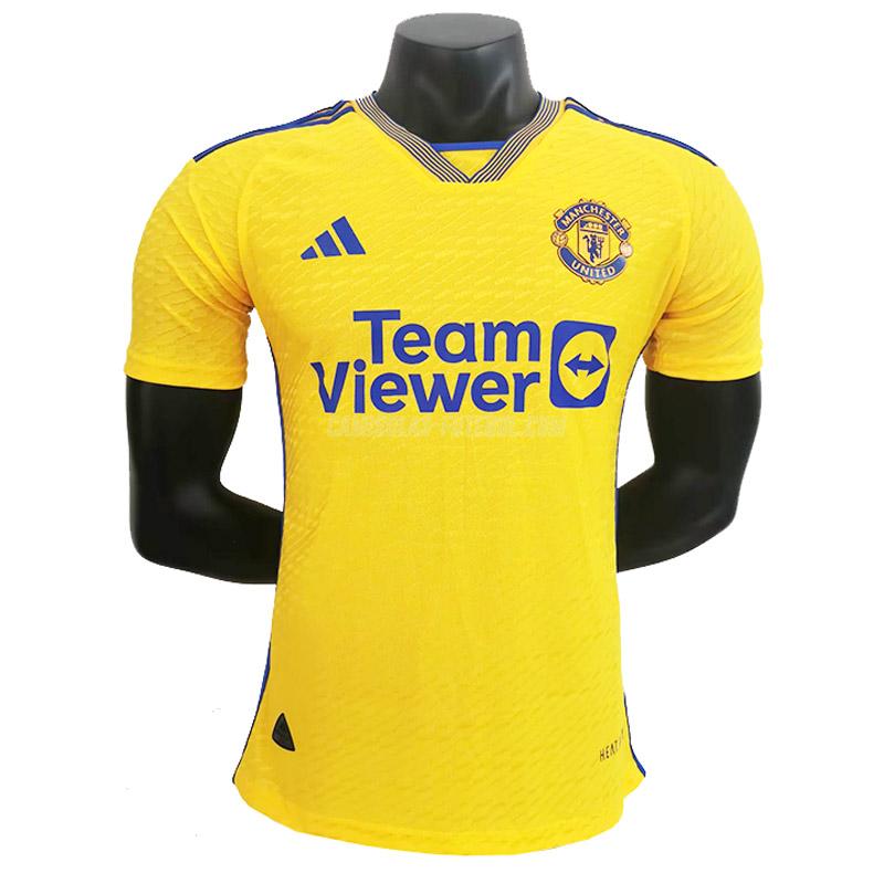 adidas camisola manchester united edição player amarelo 2023-24