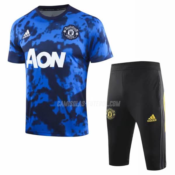 adidas camisola manchester united pre-match azul 2019-2020