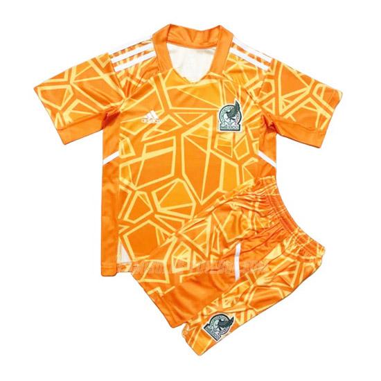 adidas camisola méxico crianças copa do mundo laranja 2022