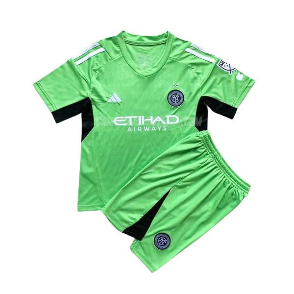 adidas camisola new york city crianças guarda-redes verde 2023-24