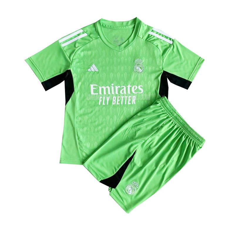 adidas camisola real madrid crianças guarda-redes verde 2023-24