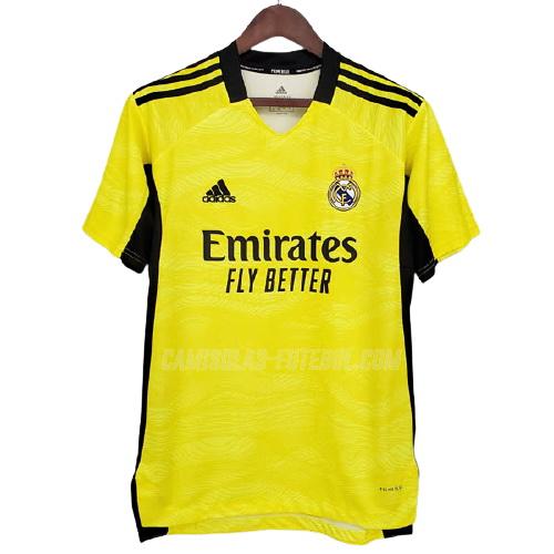 adidas camisola real madrid guarda-redes amarelo 2021-22