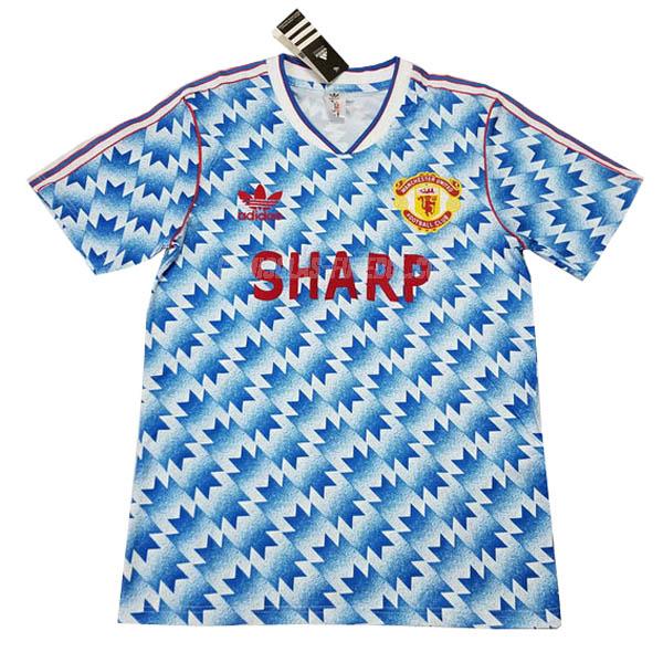 adidas camisola retrô manchester united equipamento suplente 1989