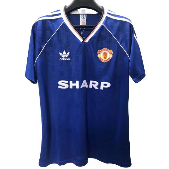 adidas camisola retrô manchester united equipamento suplente 1998