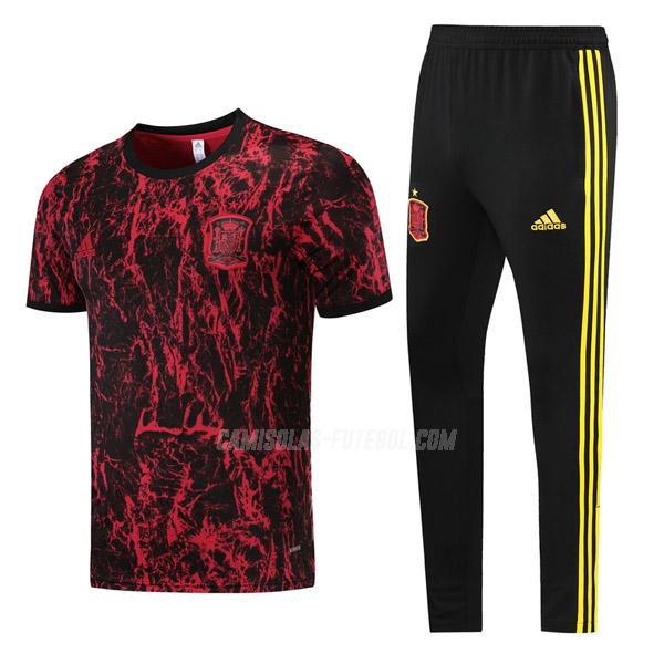 adidas camisola training e calças espanha vermelho 2021-22