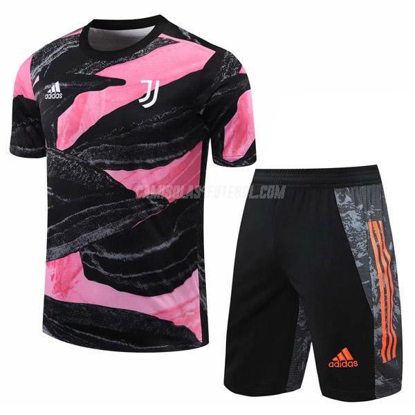 adidas camisola training e calças juventus preto-rosa 2020-21