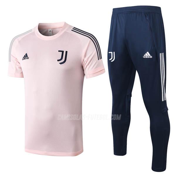 adidas camisola training e calças juventus rosa 2020-21