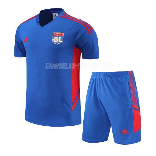 adidas camisola training olympique de lyon terno azul 2022-23