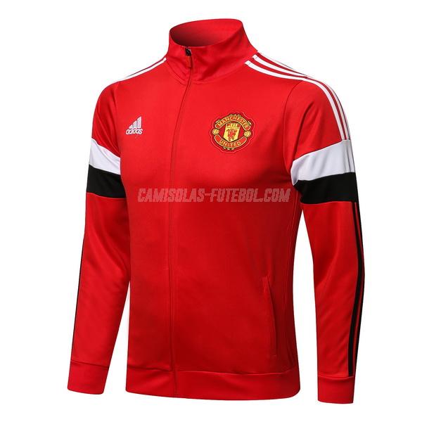 adidas casaco manchester united top i vermelho 2021-22
