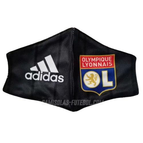 adidas máscaras olympique de lyon preto 2020-21