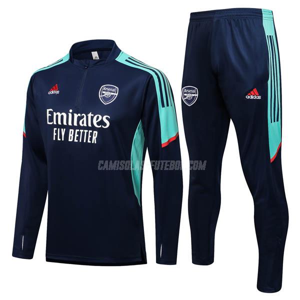 adidas sweatshirt arsenal afc1 azul marinho 2021-22