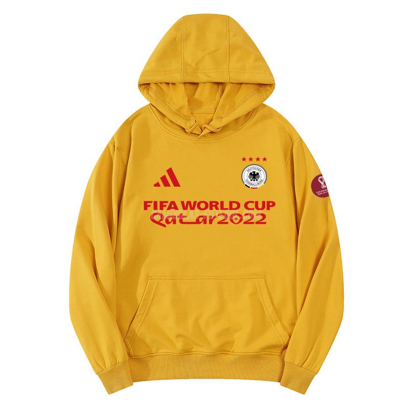 adidas sweatshirt com carapuço alemanha copa do mundo 221125a1 amarelo 2022