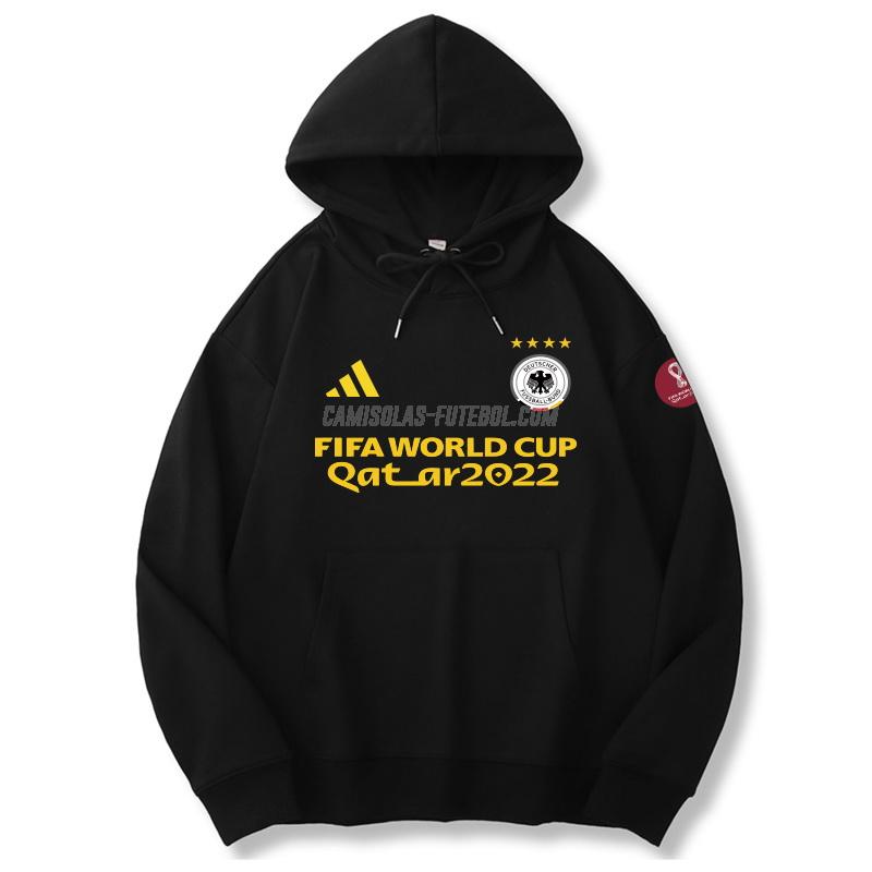 adidas sweatshirt com carapuço alemanha copa do mundo 221125a1 preto 2022