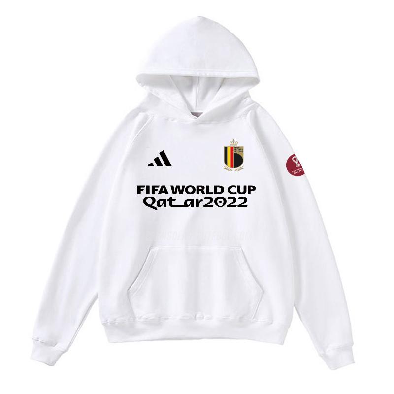 adidas sweatshirt com carapuço bélgica copa do mundo 221125a1 branco 2022