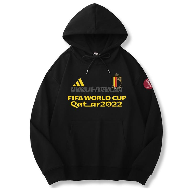 adidas sweatshirt com carapuço bélgica copa do mundo 221125a1 preto 2022