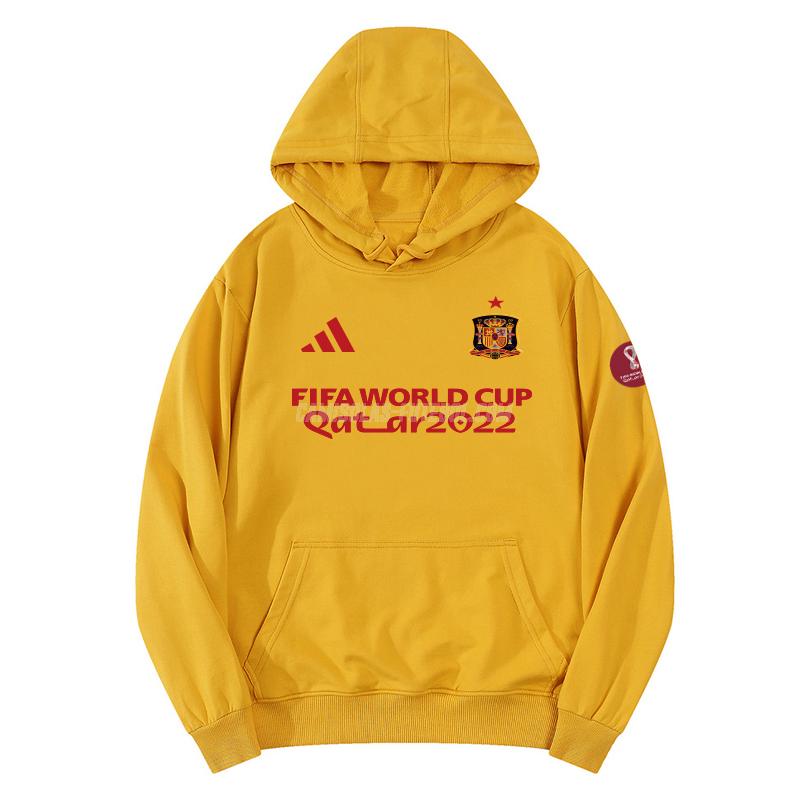 adidas sweatshirt com carapuço espanha copa do mundo 221125a1 amarelo 2022