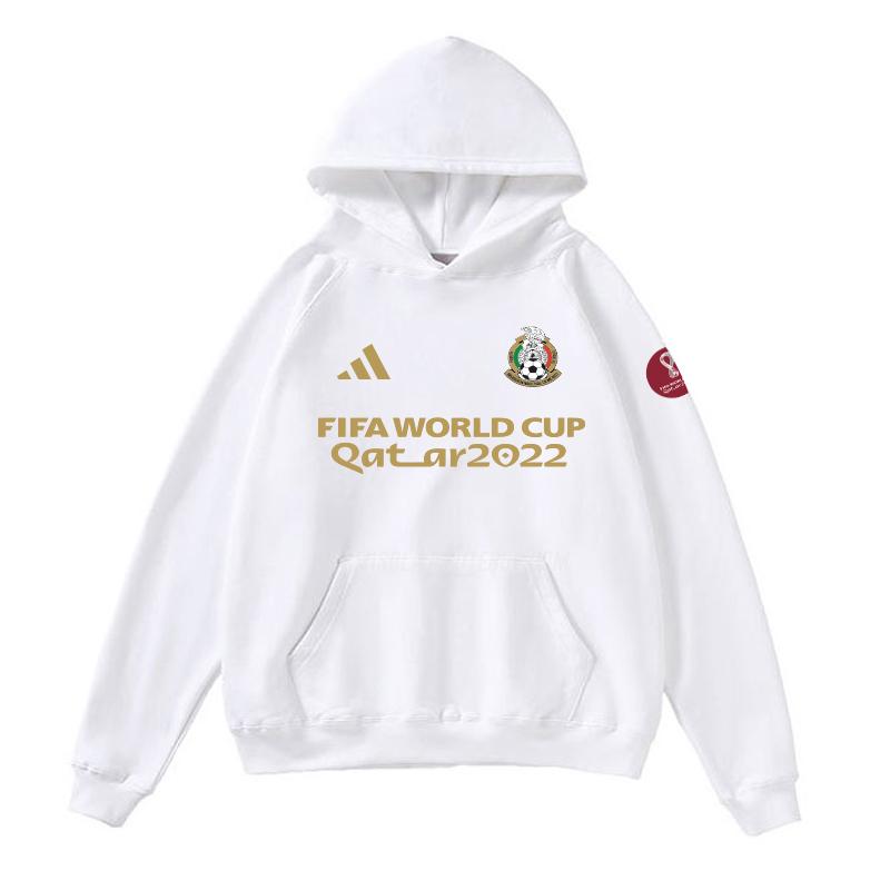 adidas sweatshirt com carapuço méxico copa do mundo 221125a1 branco 2022