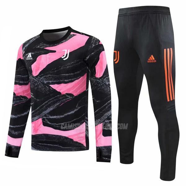 adidas sweatshirt juventus preto-rosa 2020-21