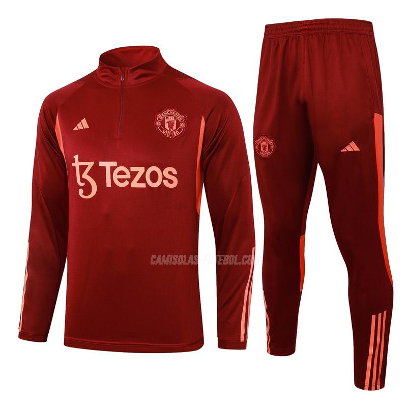 adidas sweatshirt manchester united 231125a1 vermelho 2023-24