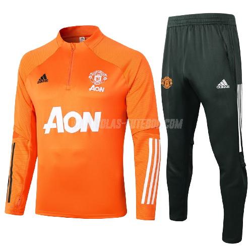 adidas sweatshirt manchester united crianças laranja 2021-22