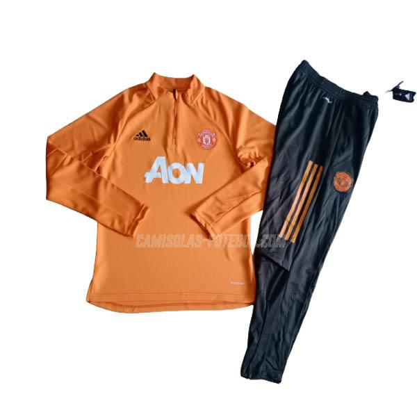 adidas sweatshirt manchester united crianças laranja 2021