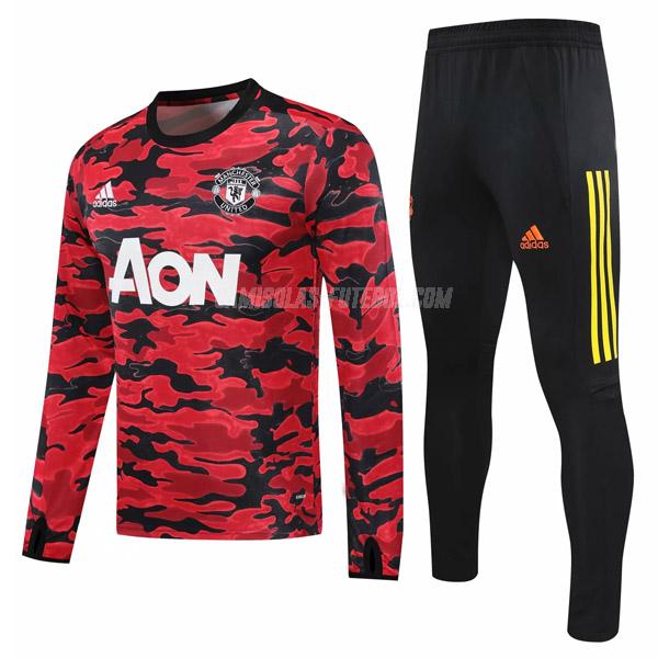 adidas sweatshirt manchester united vermelho-preto 2020-21