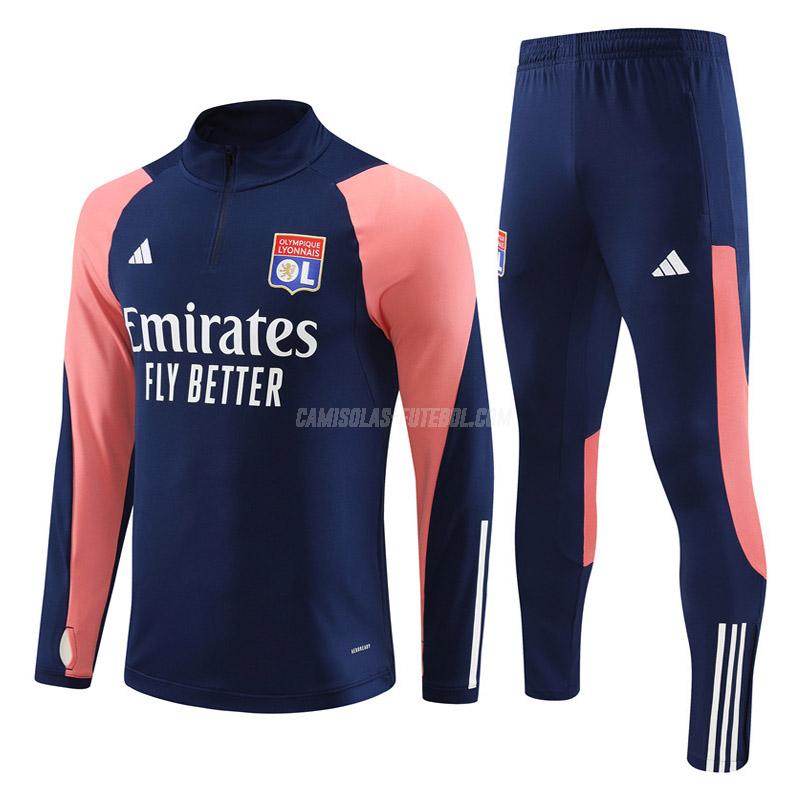 adidas sweatshirt olympique de lyon 23718a1 azul rosa 2023-24