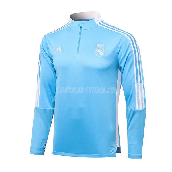 adidas sweatshirt real madrid top azul 2021-22
