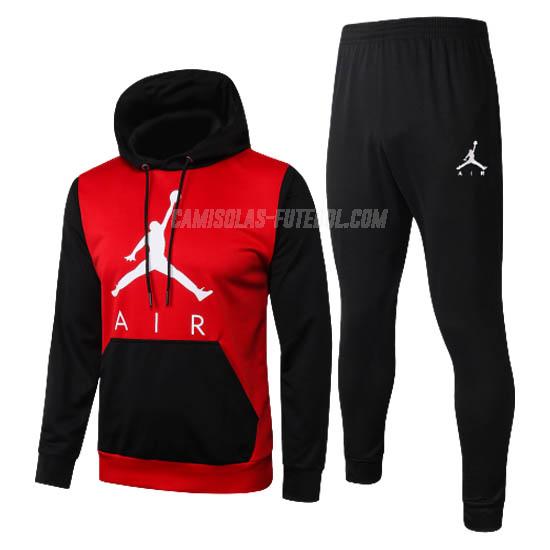 air jordan sweatshirt com carapuço air jordan vermelho-preto 2020-21