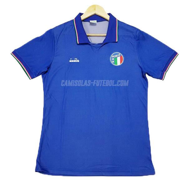 diadora camisola retrô itália equipamento principal 1990