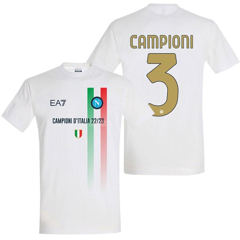ea7 camiseta napoli campioni branco 2022-23
