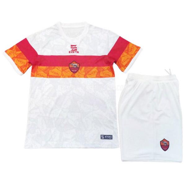 ezeta camisola as roma crianças guarda-redes branco 2022-23