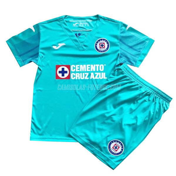 joma camisola cruz azul crianças equipamento alternativo 2019-2020