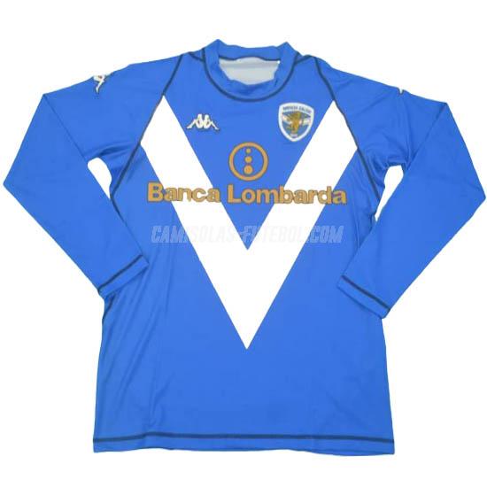 kappa camisola retrô brescia calcio manga comprida equipamento principal 2003-2004