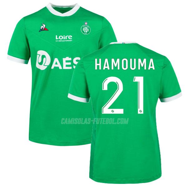 le coq sportif camisola saint-etienne hamouma equipamento principal 2020-21