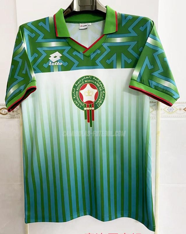 lotto camisola retrô marrocos equipamento suplente 1994 