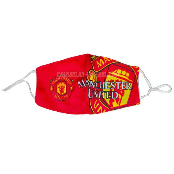 máscaras manchester united vermelho 2021-22