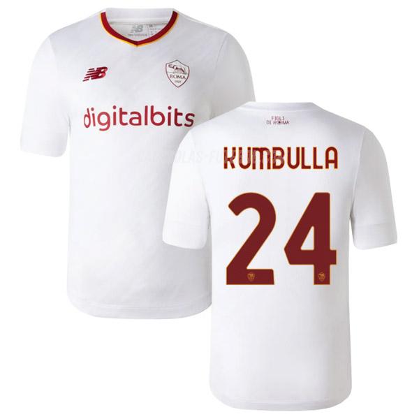 new balance camisola as roma kumbulla equipamento suplente 2022-23