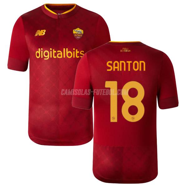 new balance camisola as roma santon equipamento principal 2022-23