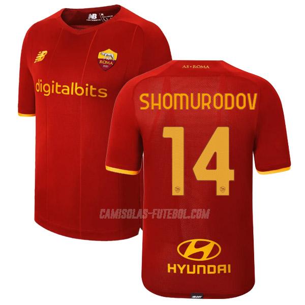 new balance camisola as roma shomurodov equipamento principal 2021-22