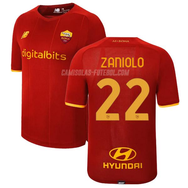 new balance camisola as roma zaniolo equipamento principal 2021-22