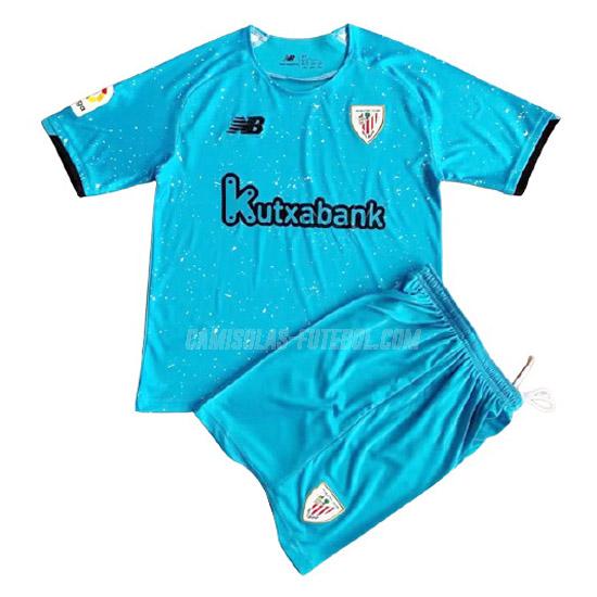 new balance camisola athletic club crianças guarda-redes azul 2021-22