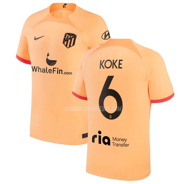 nike camisola atlético de madrid koke equipamento alternativo 2022-23